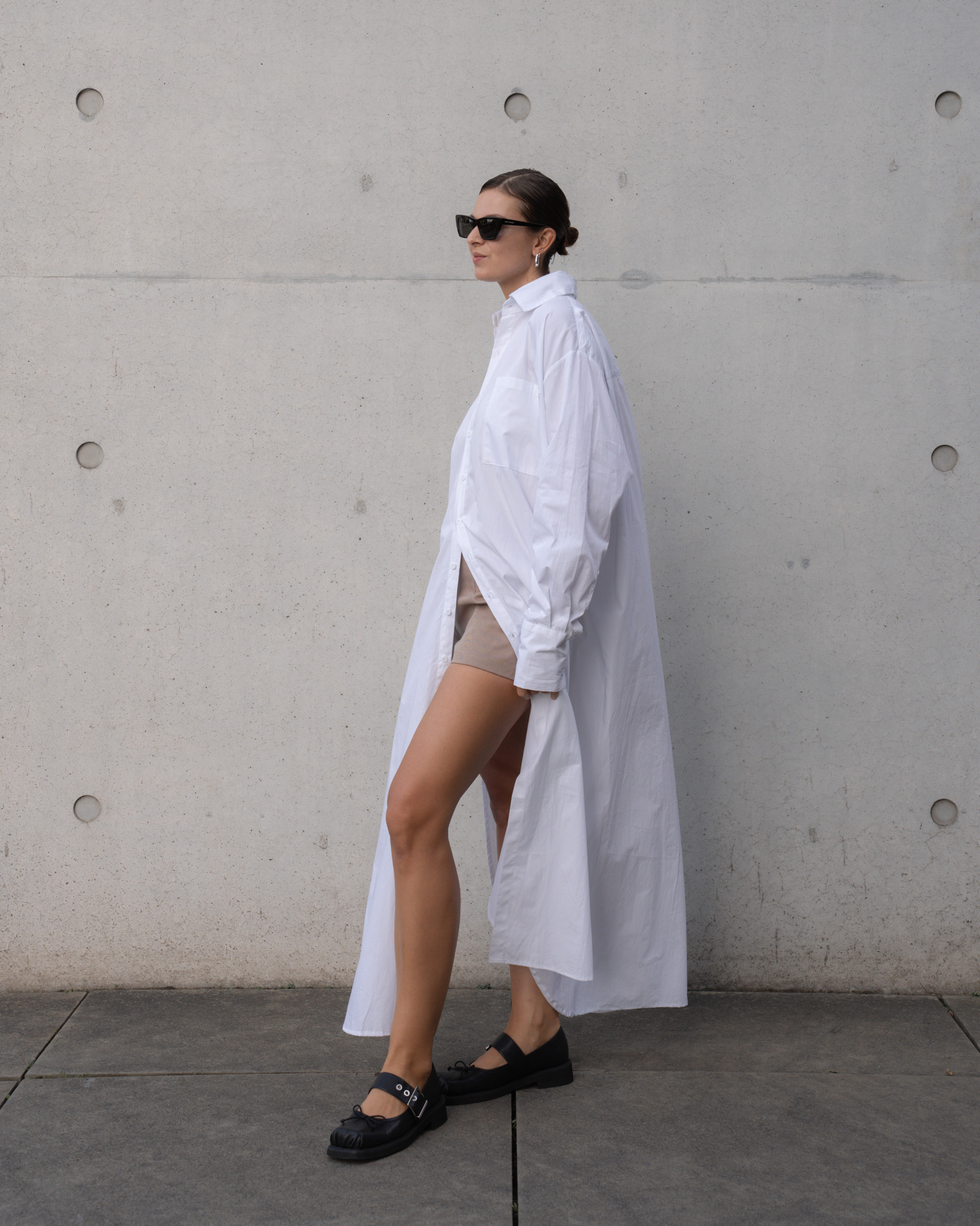 All white shirt dress online