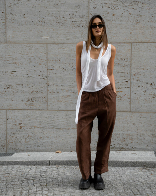 The Short Linen Pants Braun_abbildung_model_bildnr0